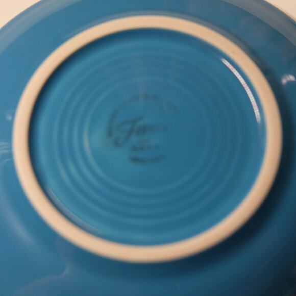 Fiesta Ware Peacock Blue Saucer Plate USA Homer Laughlin Replacement - Picture 3 of 4